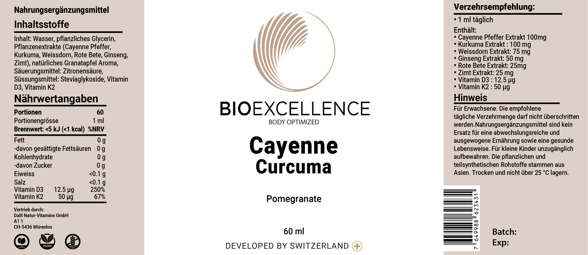 🔥 Cayenne-Curcuma Tropfen (liposomal)