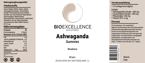 🌿 Ashwagandha-Löwenmähne Gummies